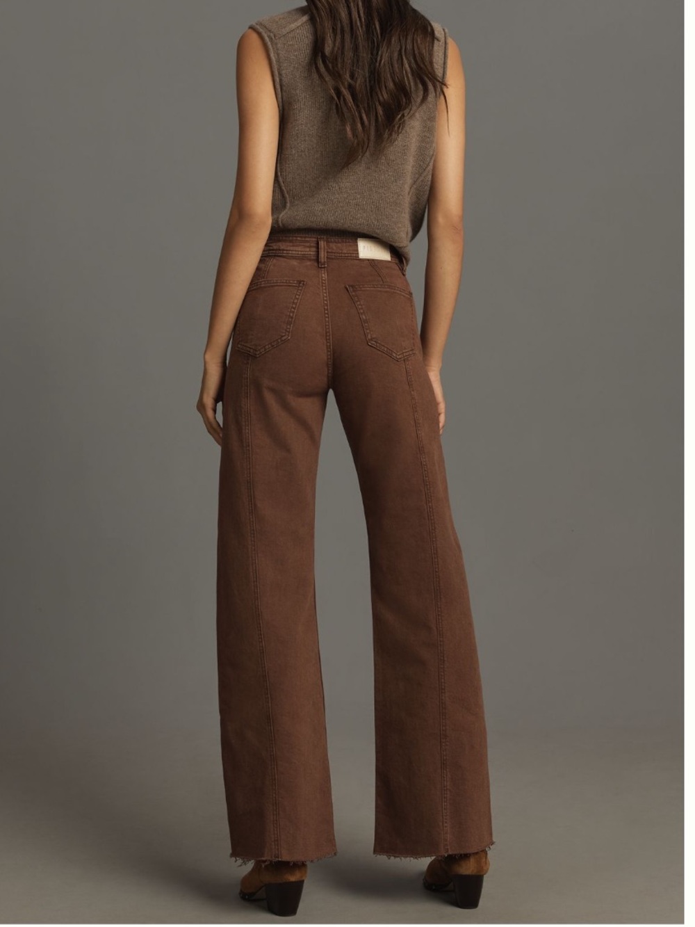 pistola Brown High-Rise Wide-Leg Jeans - Picture 2 of 8